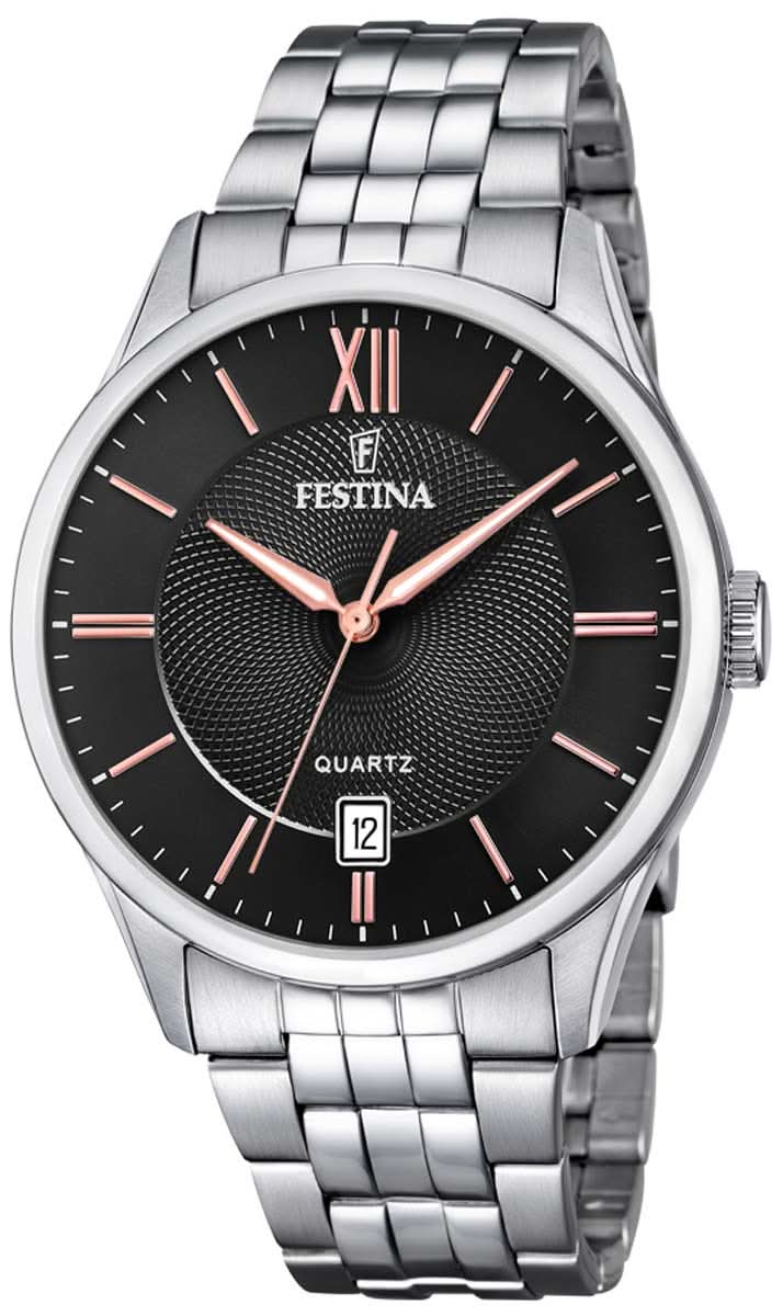 Montre Homme Festina Classics F20425 • Mouvement à quartz précis • Boîtier robuste en acier inoxydable