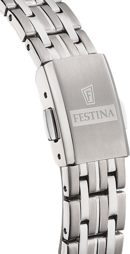 Montre pour femme Festina F20468/1 • Bracelet robuste en acier inoxydable • Boîtier léger en titane