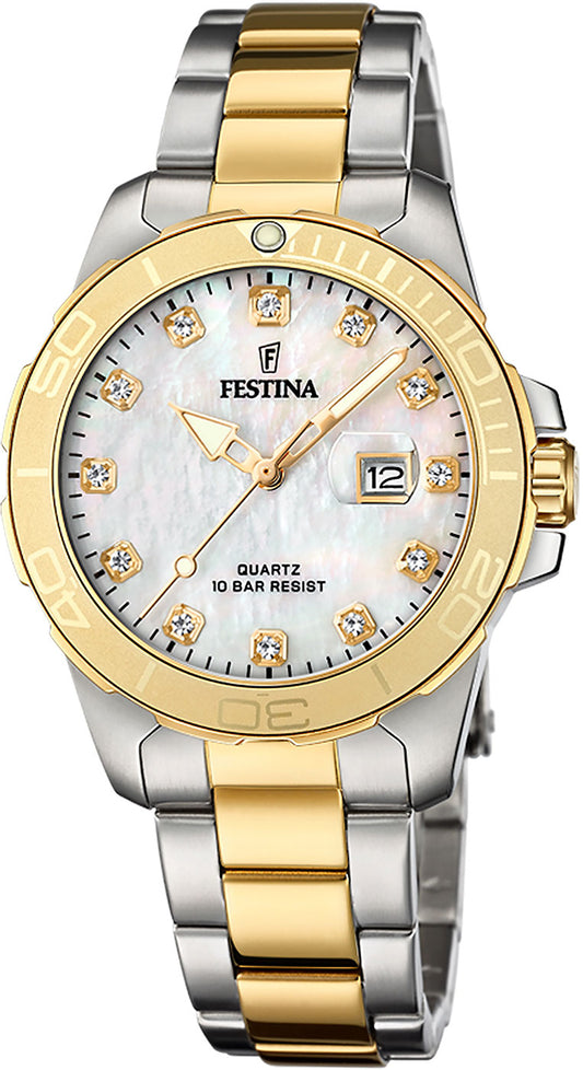 Festina Boyfriend F20504/1 Damen Uhr • Quartz Uhrwerk • Mineralglas