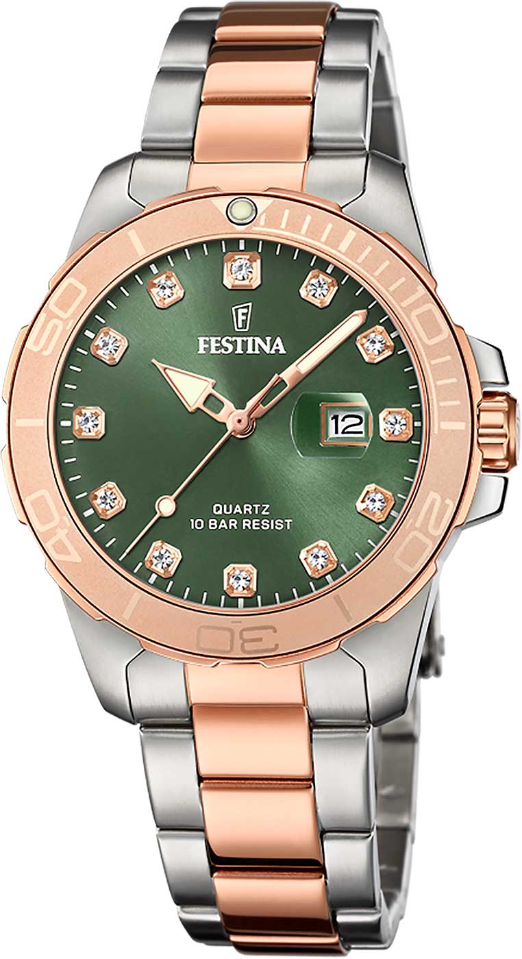Festina Boyfriend F20505/4 Damenuhr • Feminine Eleganz • Hochwertiger Edelstahl