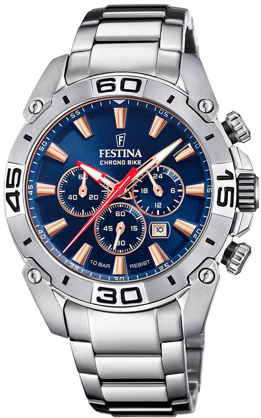 Montre Homme Festina Chrono Bike F20543/4 • Chronographe • Acier Inoxydable