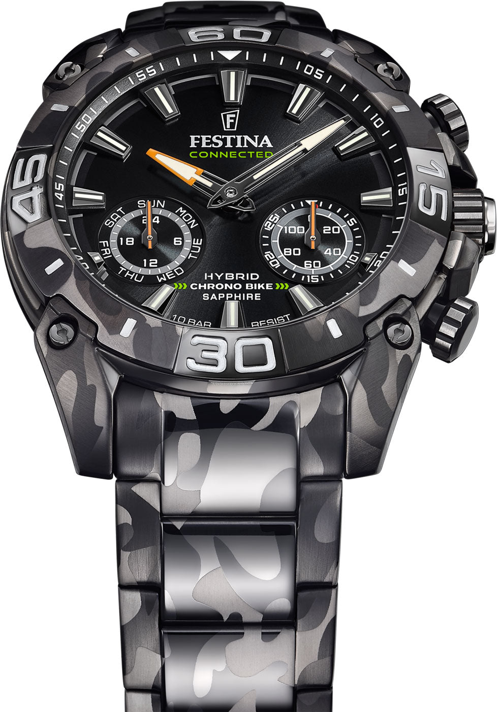 Montre Homme Festina Connected F20545/1 • Smartwatch hybride • Verre saphir