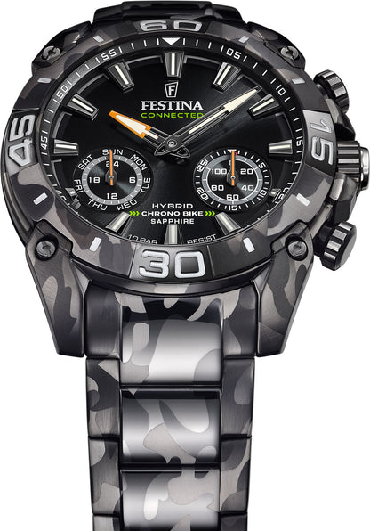 Montre Homme Festina Connected F20545/1 • Smartwatch hybride • Verre saphir