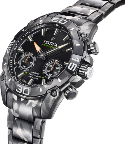 Montre Homme Festina Connected F20545/1 • Smartwatch hybride • Verre saphir