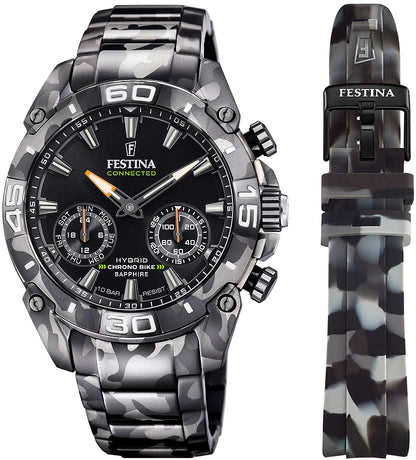 Montre Homme Festina Connected F20545/1 • Smartwatch hybride • Verre saphir