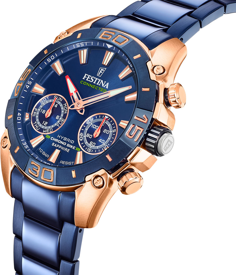 Montre pour homme Festina Chrono Bike Connected F20549/1 • Fonctions Smartwatch • Verre saphir