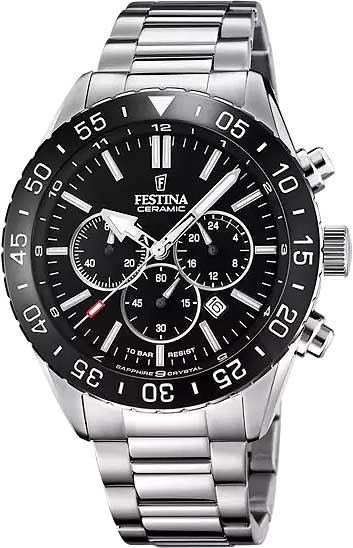 Festina Ceramic F20575/3 Herrenuhr • Sportliches Design • Saphirglas
