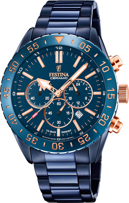 Montre pour Homme Festina F20576/1 • Chronographe • Verre Saphir