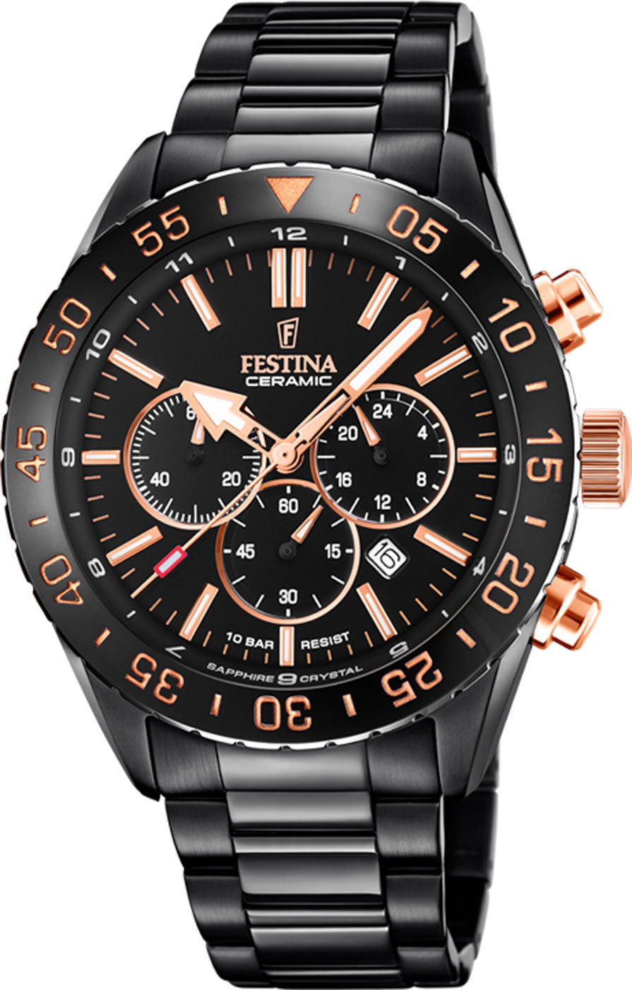 Montre Homme Festina F20577/1 • Chronographe • Verre saphir