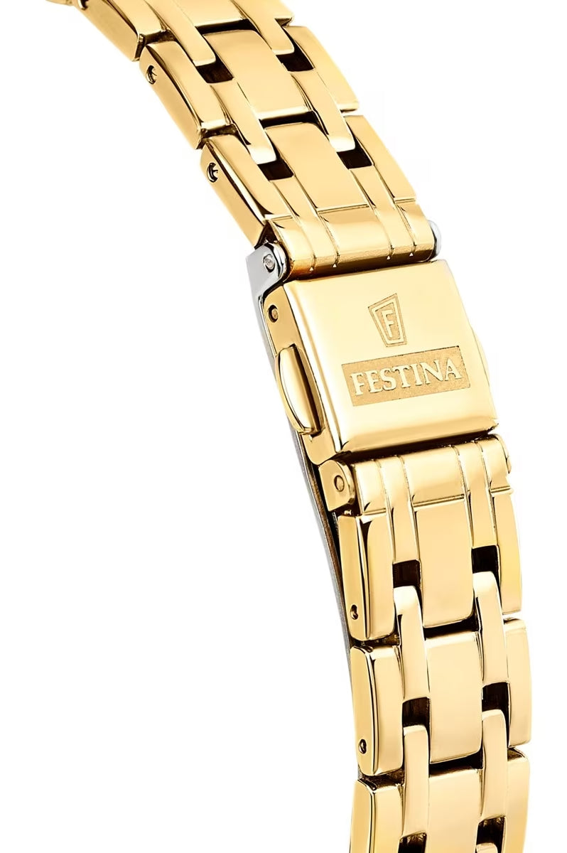 Festina Mademoiselle F20601/A Damenuhr • Swarovski Kristalle • Milanaise-Band