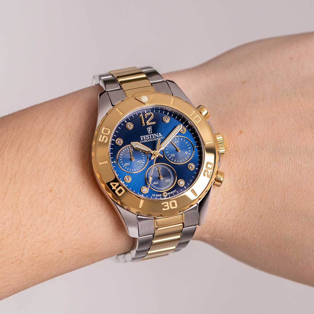 Festina Boyfriend F20604/3 Damenuhr • Sportlich • Edelstahl
