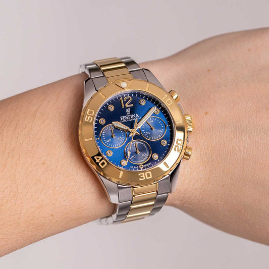 Festina Boyfriend F20604/3 Damenuhr • Sportlich • Edelstahl