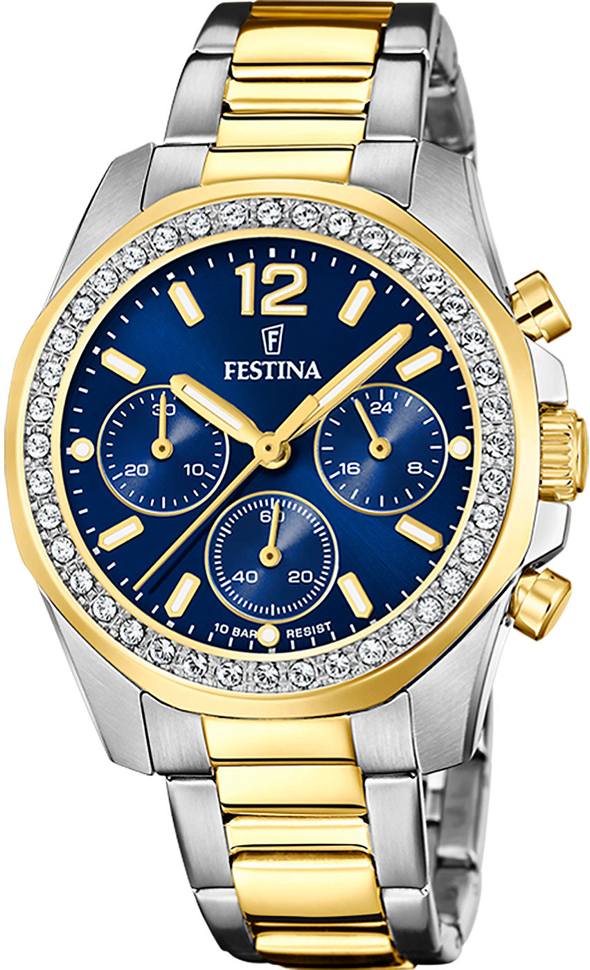 Festina Boyfriend F20607/2 Montre pour femme • Chronographe • 10 bar