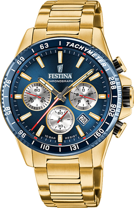 Montre Homme Festina Timeless Chronograph F20634/2 • Chronographe • Acier inoxydable robuste