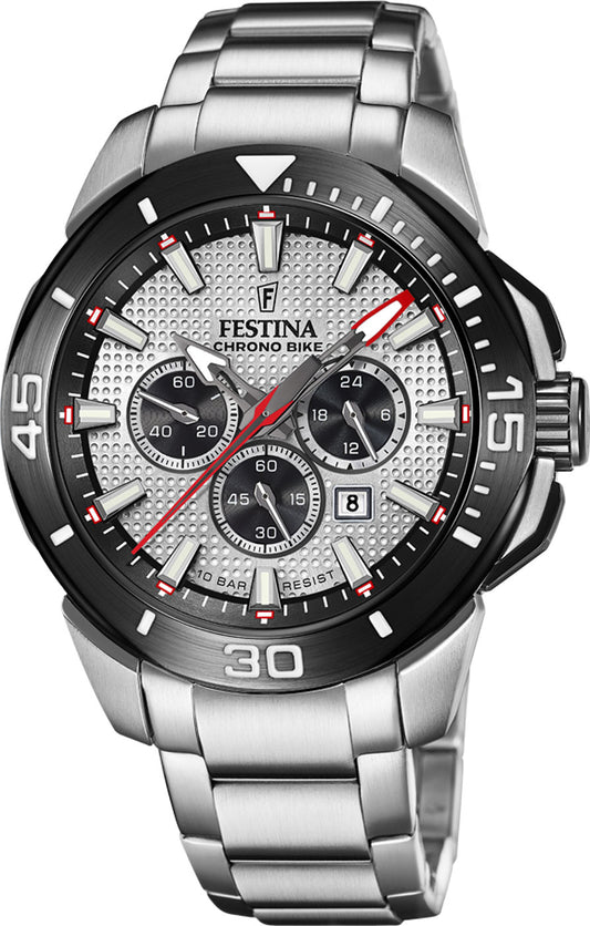 Montre Homme Festina Chrono Bike F20641/1 • Chronographe • Acier inoxydable