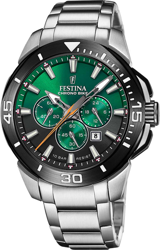 Festina Chrono Bike F20641/B Herrenuhr • Sportliches Design • Edelstahl
