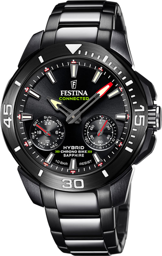 Montre Homme Festina Connected F20648/1 • Fonctions Smartwatch Connectée • Acier Inoxydable Robuste & Verre Saphir