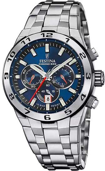 Festina Chrono Bike F20670/1 Herrenuhr • Sportlicher Chronograph • 10 ATM Wasserfest