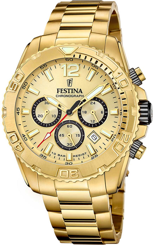 Festina Timeless Chronograph F20684/1 Herrenuhr • Markantes Design • 10 ATM