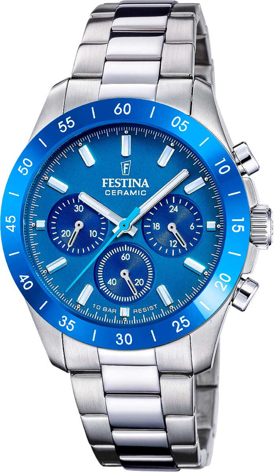 Festina F20693/4 Damen Uhr • Chronograph • Robuster Edelstahl