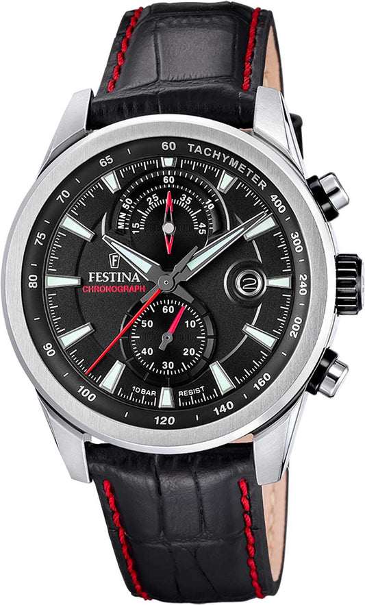 Festina Timeless Chronograph F20695/6 Herrenuhr • Sportliches Chronographen-Design • Zuverlässiges Quarzwerk