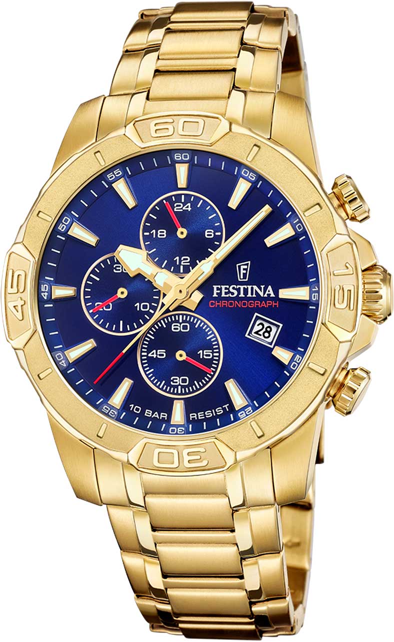 Festina Timeless F20705/3 Men's Watch • Chronograph • Steel