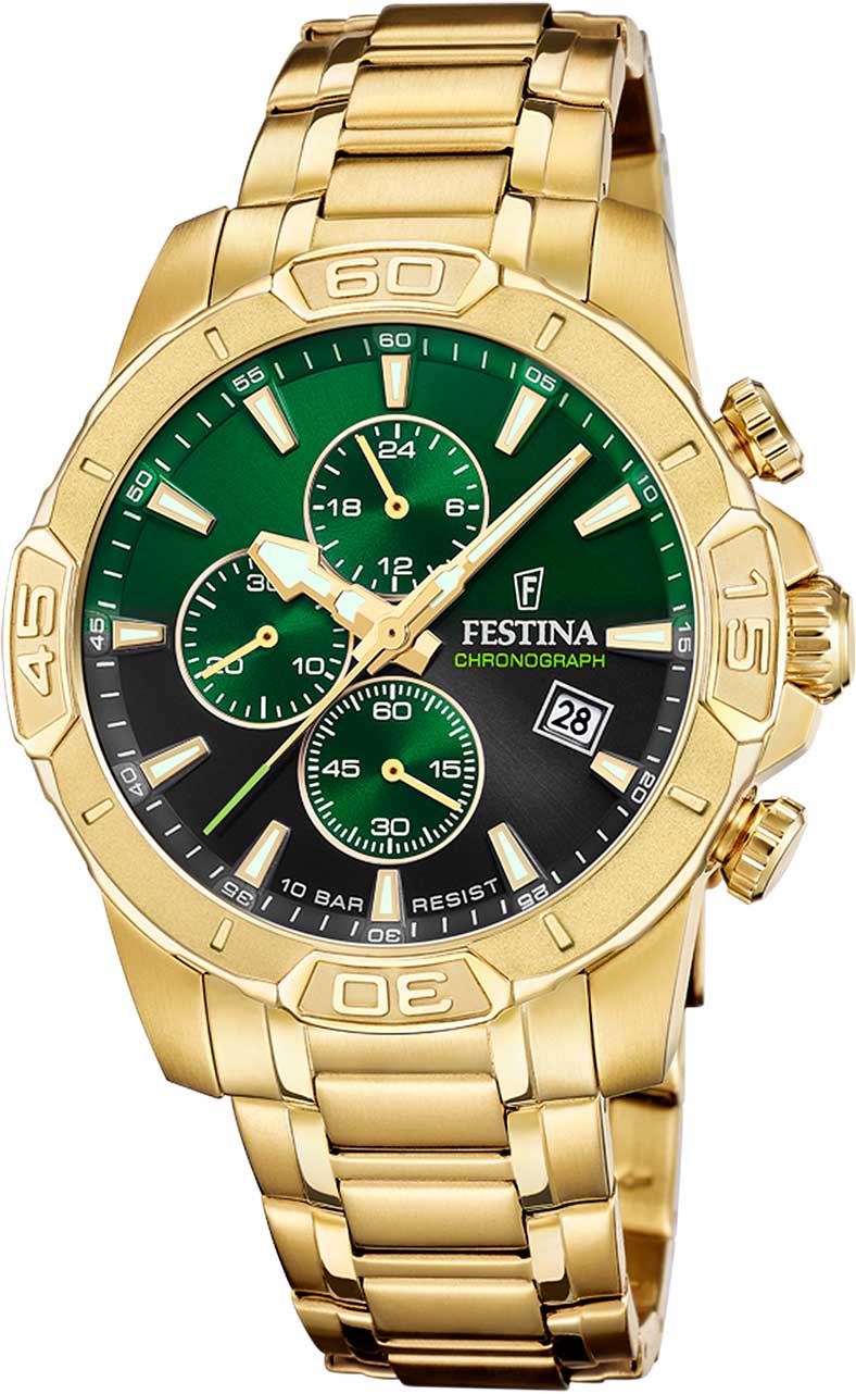 Festina Timeless Chronograph F20705/6 Men's Watch • Stopwatch function • 10 Bar Water Resistant
