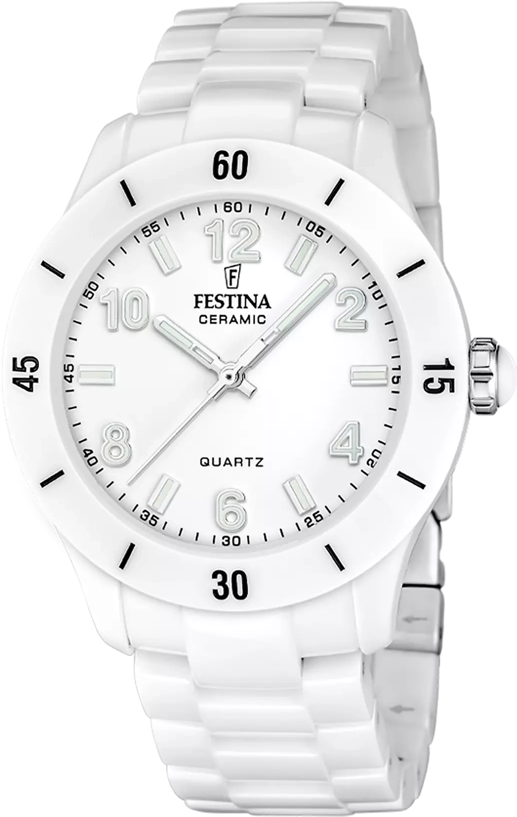 Festina Ceramic F20720/1 Women's Watch • High-Quality Ceramic • Ultra-Flat Design
