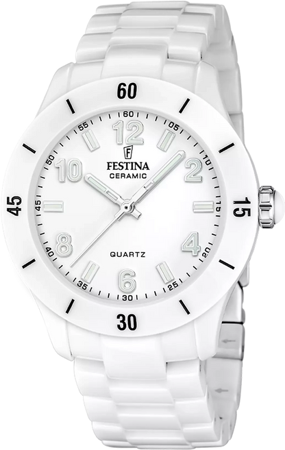 Festina Ceramic F20720/1 Women's Watch • High-Quality Ceramic • Ultra-Flat Design