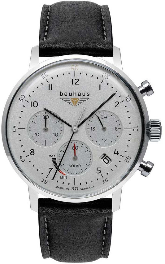 Bauhaus Classic 2086-1 Herren-Solar-Chronograph • Made in Germany • Solar-Uhrwerk