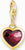 Thomas Sabo Charm Pendant Model: 2094-414-10 Heart with red zirconia garnet stone - 925 sterling silver 18k gold plating