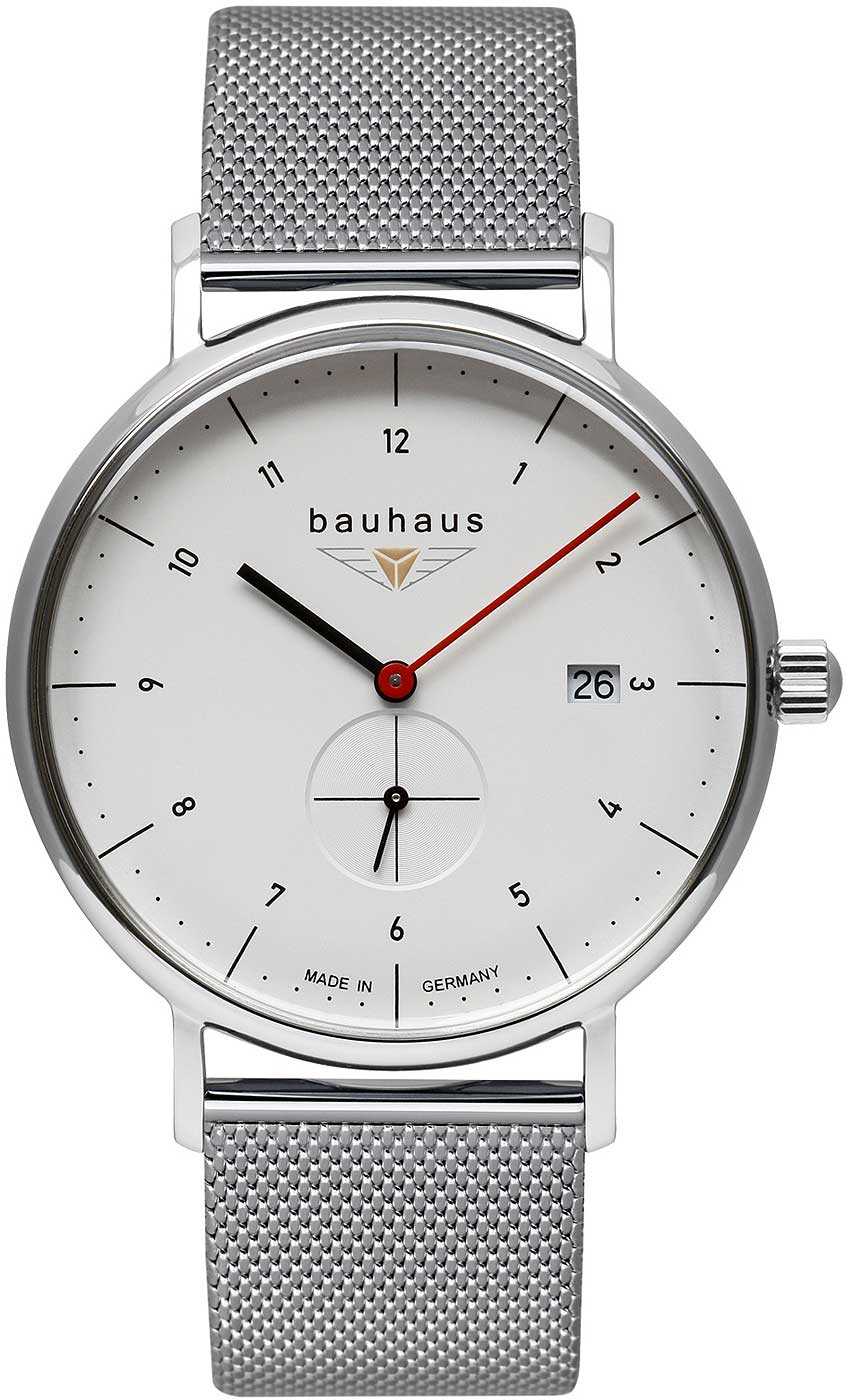 Bauhaus 2130M1 Herrenuhr • Made in Germany • Kleine Sekunde