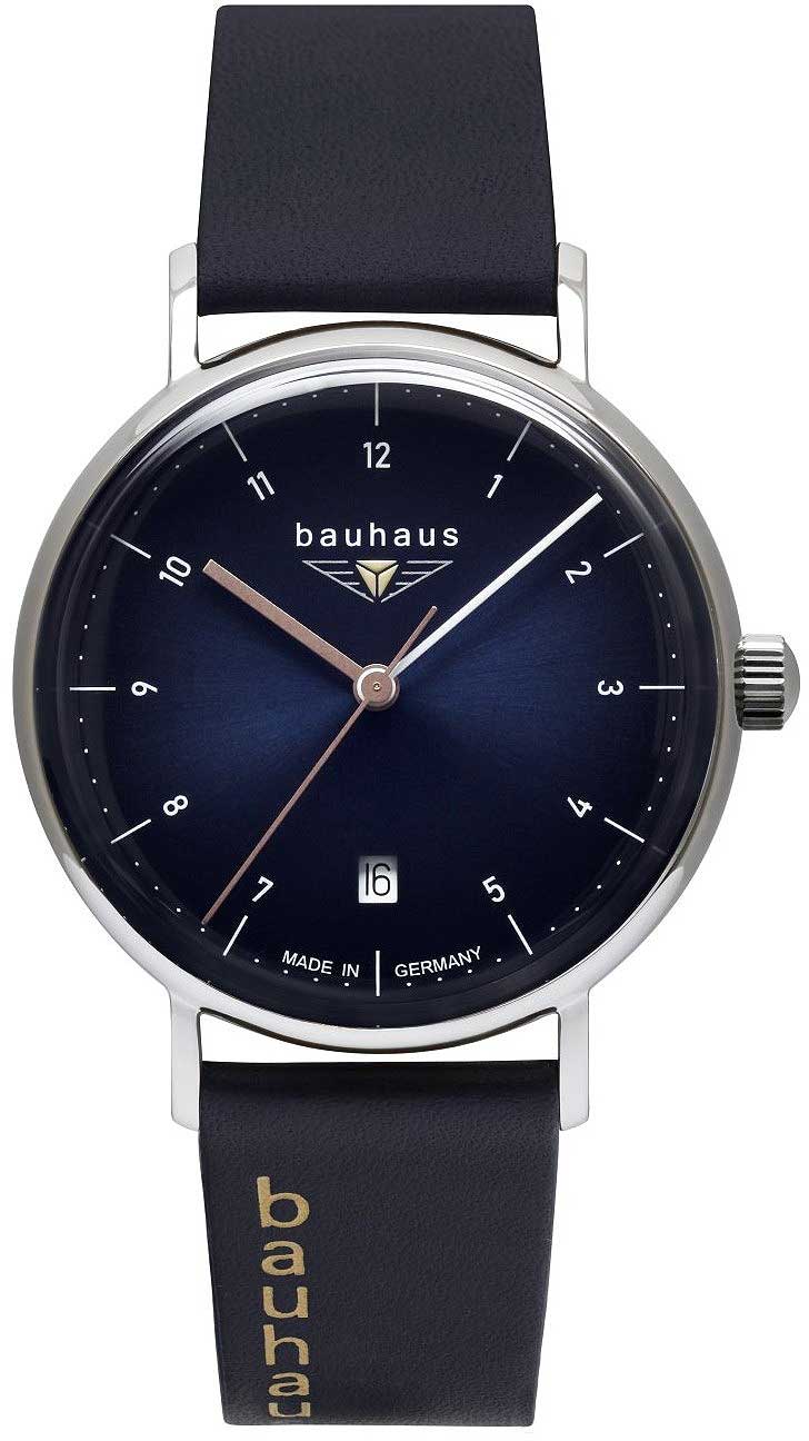 Bauhaus Classic 2141-3 Damenuhr • Made in Germany • Blau