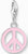 Thomas Sabo Charm Anhänger Modell: 2207-007-9 Peace-Symbol pink- 925 Sterlingsilber und Kaltemail