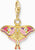 Thomas Sabo Charm Pendant Model: 2209-565-7 Colorful Night Moth - 925 Sterling Silver 18k Gold Plated and Cold Enamel
