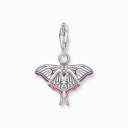 Thomas Sabo Charm Anhänger Modell: 2209-691-7 bunter Nachtfalter- 925 Sterlingsilber und Kaltemail
