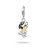 Zawieszka Snoopy ze srebra próby 925 z czarno-żółtą emalią