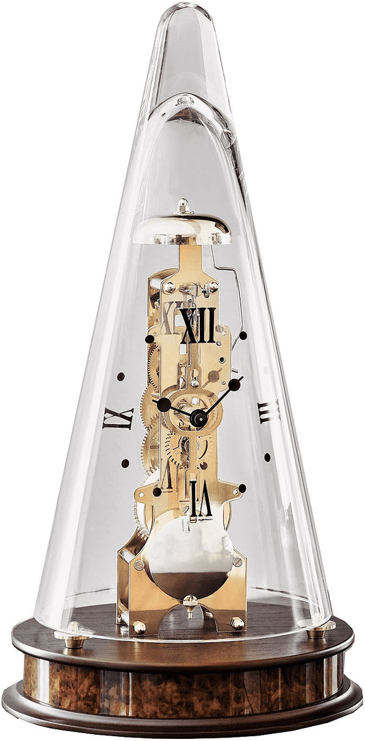 Hermle Table Clock 35x18 cm Wood • Skeleton Movement • 14-Day Power Reserve