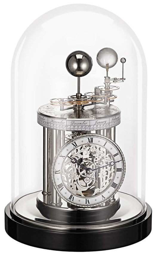 Hermle Table Clock 28.5x21x21 cm Wood • Astrolabe Function • Elegant Design