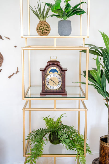 Hermle Table Clock 30x21x14 cm Wood • Moon Phase Display • Westminster Chime