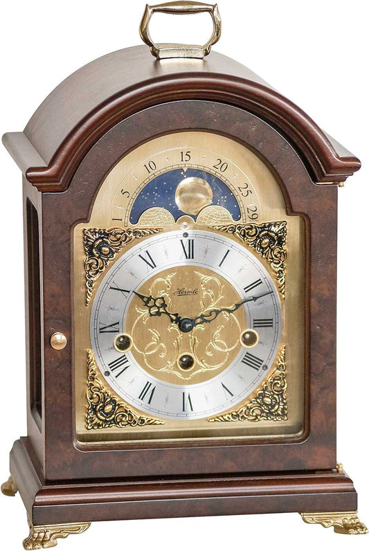 Hermle Table Clock 33x22x15.5 cm Wood • Westminster Chime • Moon Phase Display