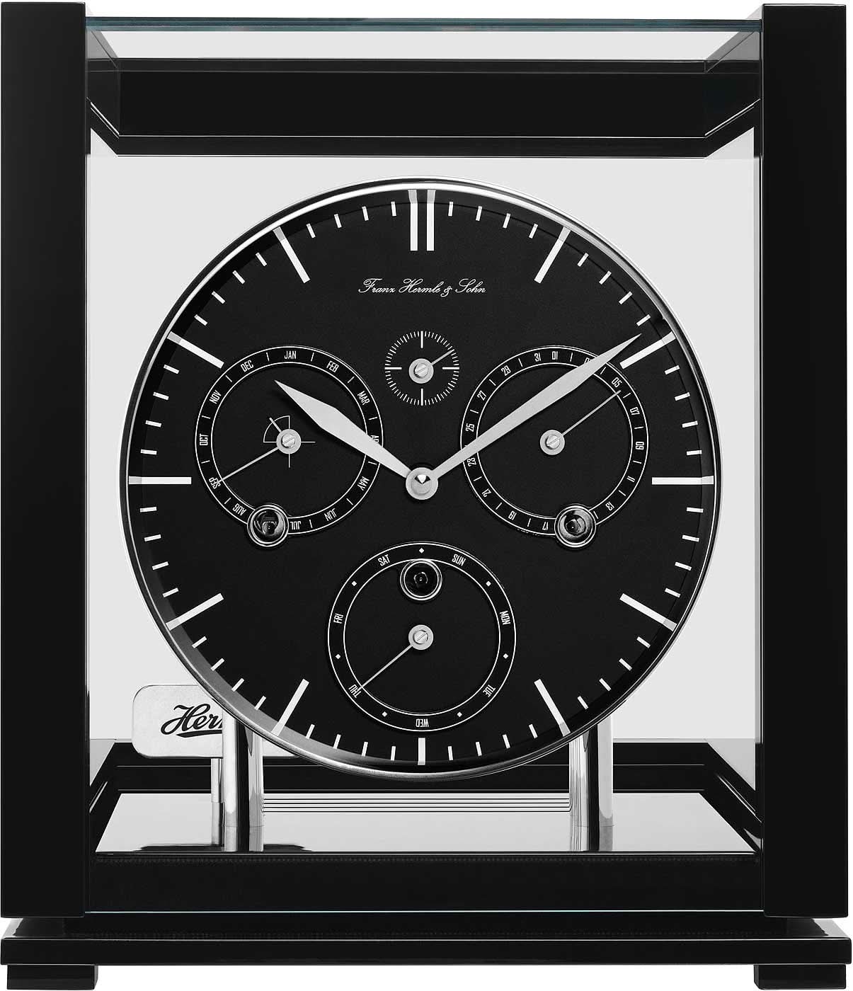 Pendule à poser Hermle 29x25,5x25,5 cm métal • Calendrier perpétuel • Sonnerie Westminster
