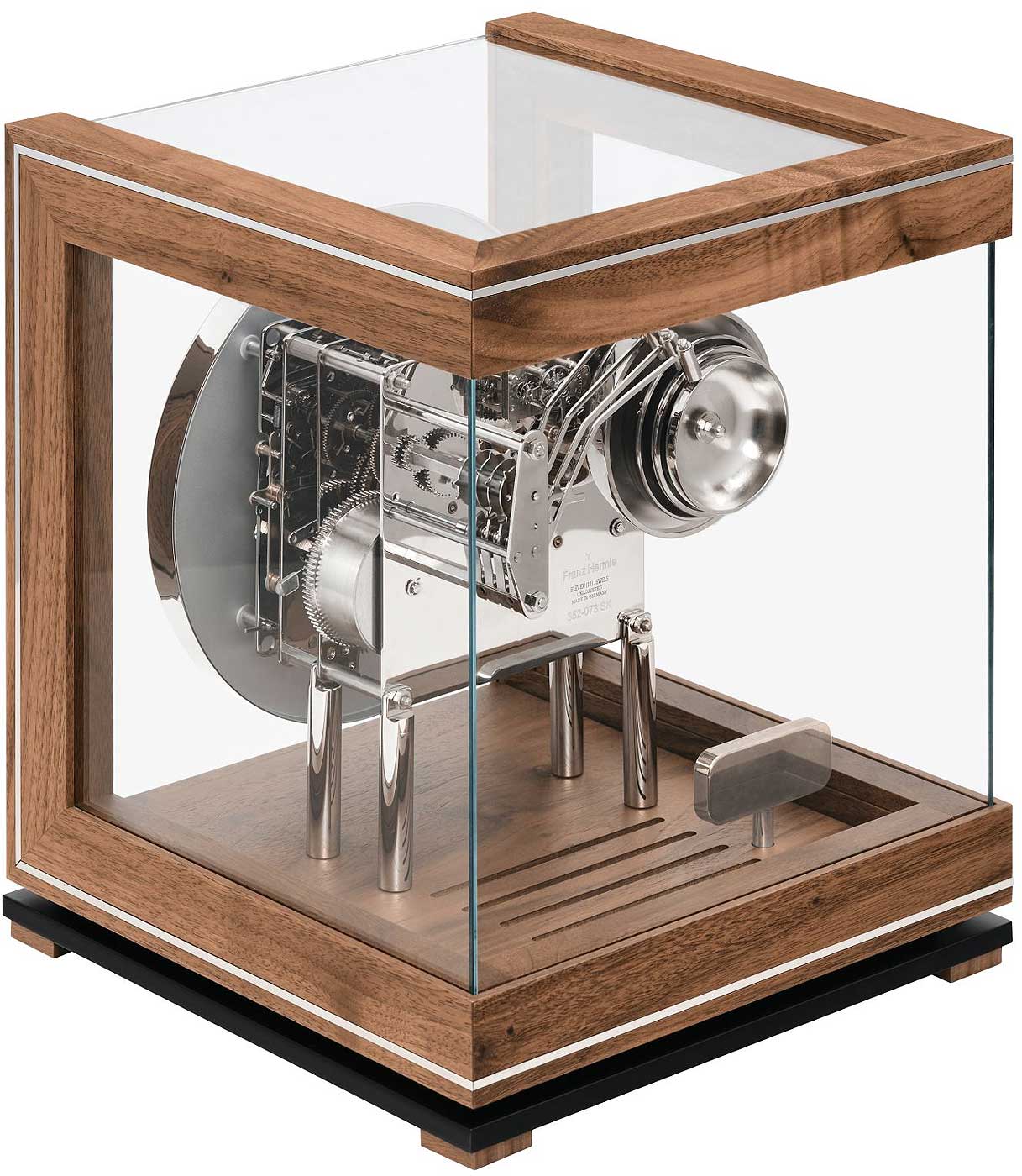 Hermle Horloge de table 29,5x25x25 cm bois • Mélodie Westminster • Arrêt nocturne automatique