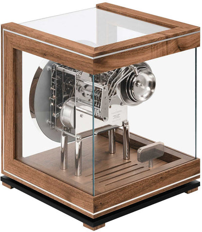 Hermle Horloge de table 29,5x25x25 cm bois • Mélodie Westminster • Arrêt nocturne automatique