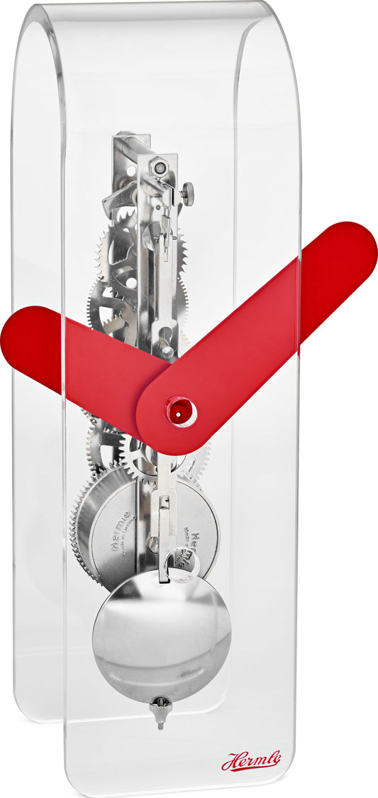 Hermle Table Clock 23x7x8 cm Wood • Mechanical 8-day Movement • Elegant Skeleton Design