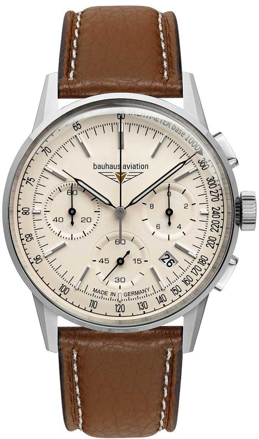 Bauhaus Aviation 2376-5 Herrenuhr • Minimalistisches Design • Made in Germany