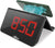 Atlanta Digital Wecker 16x14x9 cm Kunststoff • Kabelloses Laden • Temperaturanzeige