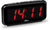 Netzwecker schwarz - rot - Atlanta Modell: 2608/1