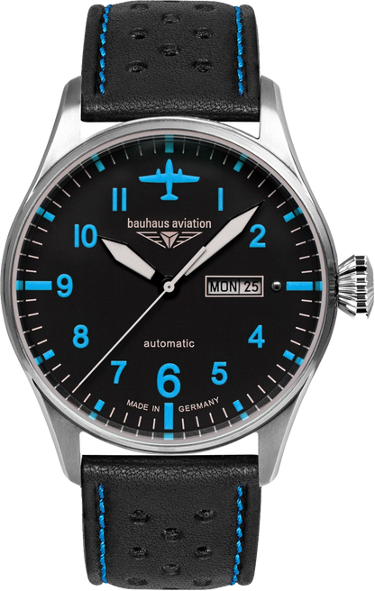 Bauhaus Aviation Tornado 2766-3 Herrenuhr • Made in Germany • Automatik