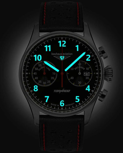 Bauhaus Aviation 2770-2 Herrenuhr • Made in Germany • Präziser Chronograph